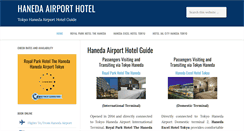 Desktop Screenshot of hanedaairporthotel.com