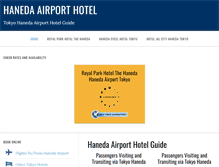 Tablet Screenshot of hanedaairporthotel.com